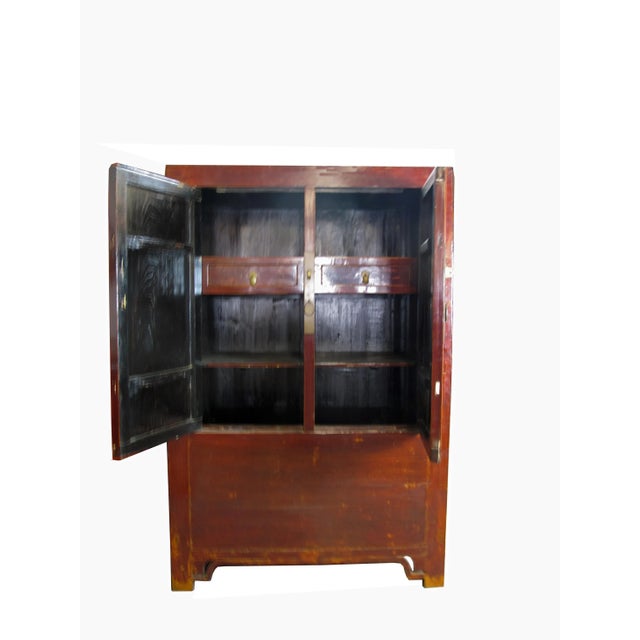 Wood 1900s Chinese Wedding Cabinet For Sale - Image 7 of 8