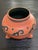 1970s Vintage Leopoldo De Mexico Aztec Red Clay Pottery Pot or Vase For Sale - Image 5 of 10