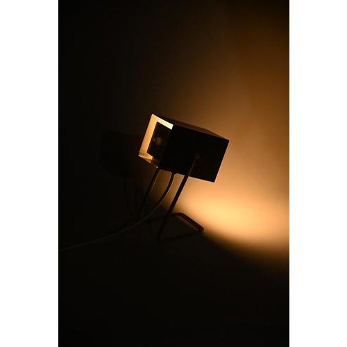 Kaiser leuchten desk lamp with black shade. The shade is tiltable. Can also be used on a night stand. In good vintage...