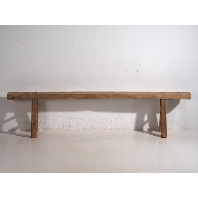 Brown Large Antique Bench, 1870s For Sale - Image 8 of 15