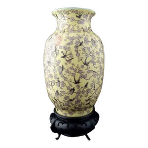 Early 20th Century Chinese Porcelain Da Ya Zhai Bird and Flower Haitangzun