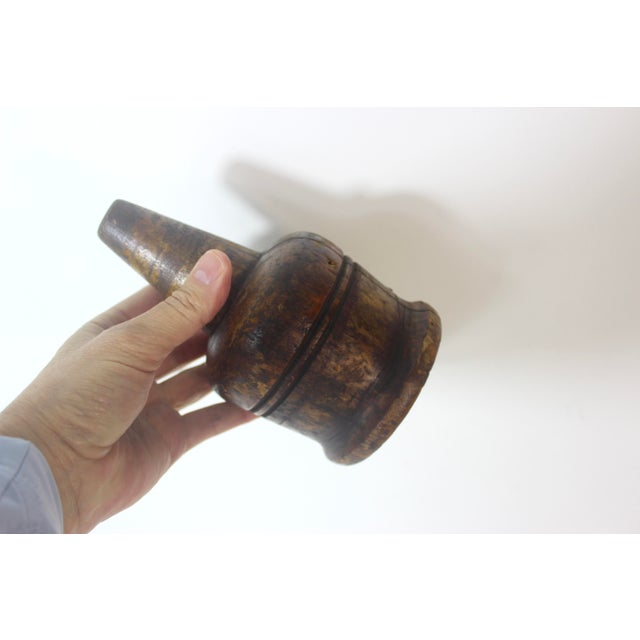 Antique Wood Kitchen Funnel With Patina For Sale - Image 9 of 9