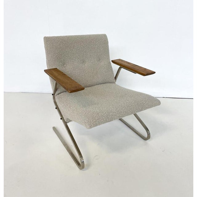 Wood Mid-Century Modern Armchair by George Van Rijck for Beaufort, 1960s For Sale - Image 7 of 9