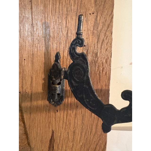 Antique Wall Bracket Oil Lamp 1800's For Sale - Image 4 of 9