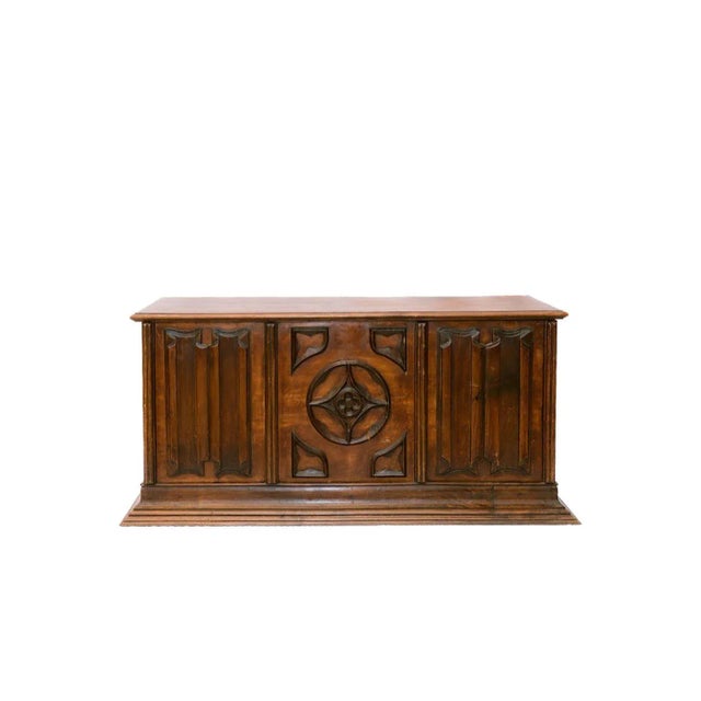 Brown Mid 20th Century Carved Mahogany Coffer For Sale - Image 8 of 8