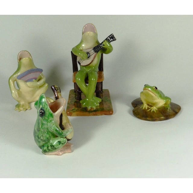 Majolica Frog Sitting on a Chair Jerome Massier, circa 1910 For Sale In Austin - Image 6 of 9