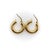 Vintage Italian 18k Gold Macaroni Hoop Earrings, Pair For Sale In Los Angeles - Image 6 of 8