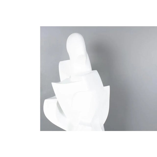 Monumental Plaster Light Sculpture by M. Reollon, 1981 For Sale - Image 4 of 10