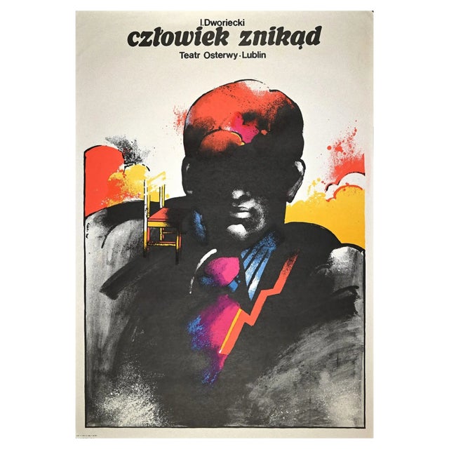Osterwy Theater Lublin Offset Poster by Jan Sawka, 1977 For Sale