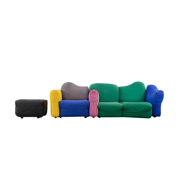 Modulars Cannaregio Sofa by Gaetano Pesce for Cassina, 1986, Set of 4 For Sale