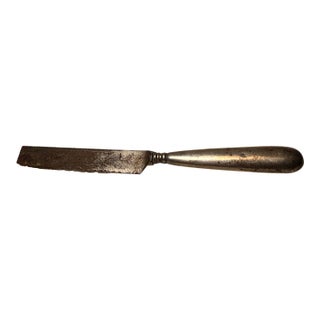 Antique Victorian Sterling Silver Handle Serrated Fruit Knife For Sale