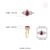 Luxury Mozambique Ruby & Diamond Statement Ring in 14k Yellow Gold Size 9 For Sale - Image 9 of 14