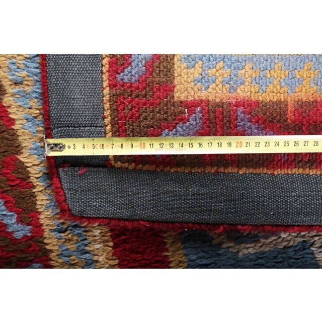 Vintage Hand-Knotted Rug in Wool, Bohemia For Sale - Image 6 of 7