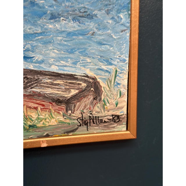 Stig Allan, Red Oak at Råå, 1983, Oil on Panel, Framed For Sale - Image 6 of 18
