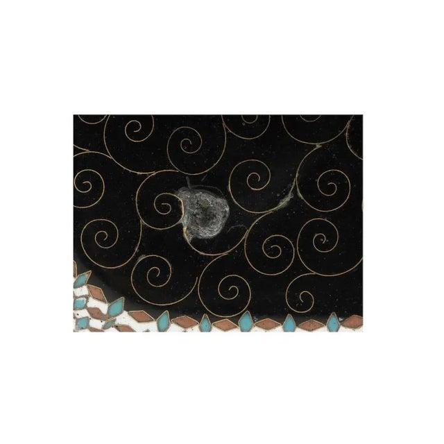 19th Century Japanese Wireless Cloisonné Serving Tray, Meiji Attributed to Namikawa Sosuke For Sale - Image 4 of 6