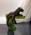 Late 20th Century Daum France Pate De Verre Glass Black Panther in Green Tree For Sale - Image 9 of 16