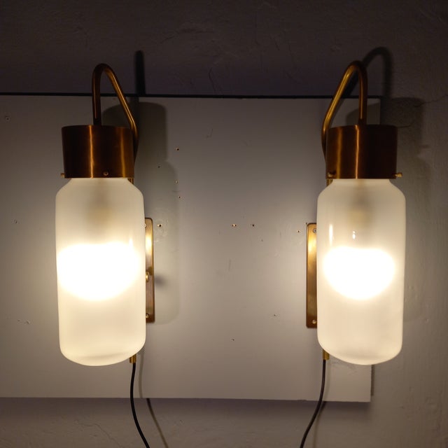 LP10 Bidone Wall Light in Brass by Luigi Caccia Dominioni for Azucena, 1990s, Set of 2 For Sale - Image 11 of 17