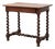 French Barley Twist Walnut Side Table with Drawer, 1880 For Sale