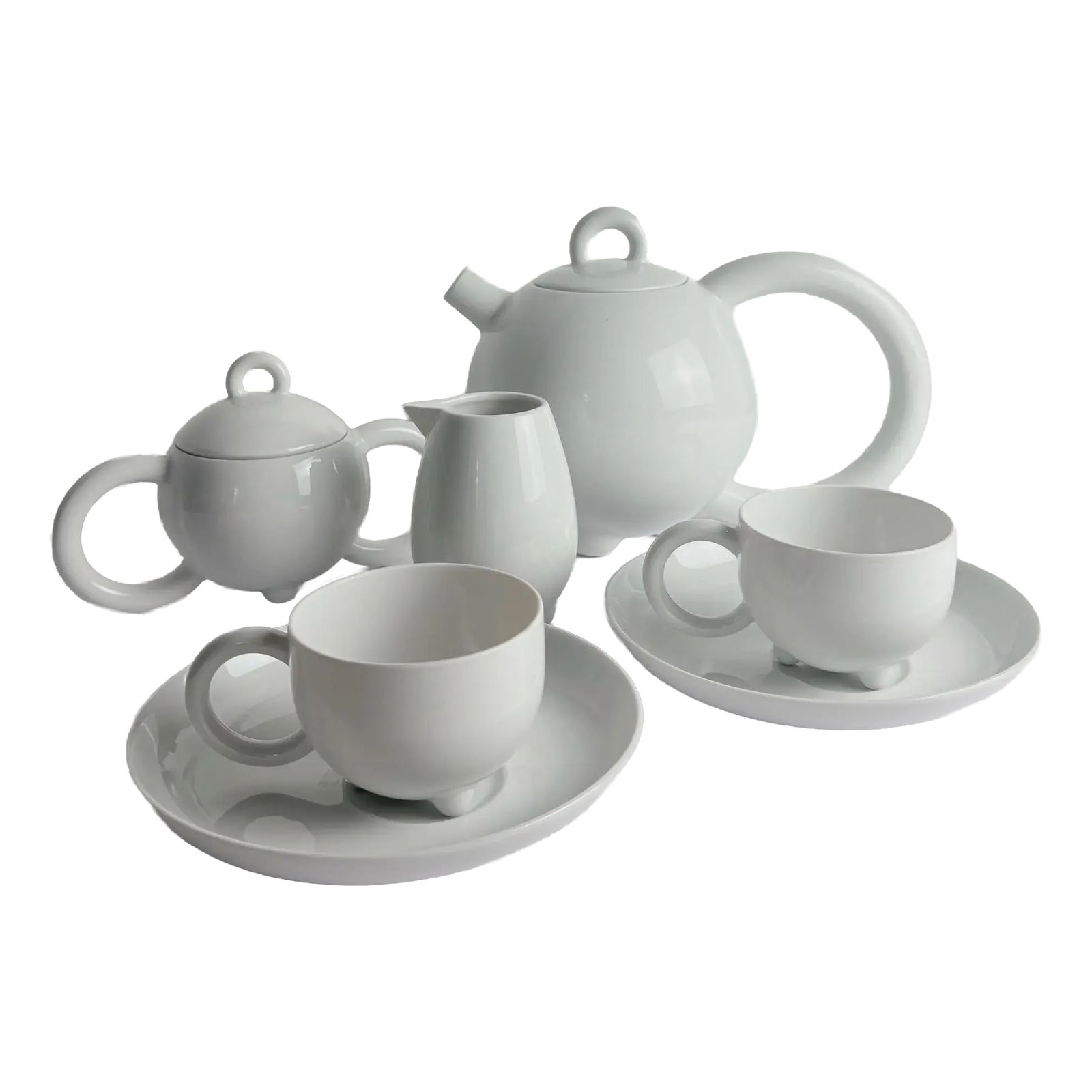 【中古品】飲食店 カフェ イタリアン フレンチ 洋食器 おまとめ17点セット Vintage Coffee and Tea Set by Matteo Thun for Arzberg, 1989, Set