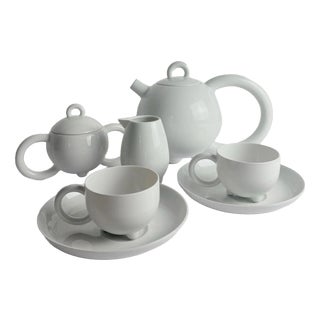 Vintage Coffee and Tea Set by Matteo Thun for Arzberg, 1989, Set of 7 For Sale