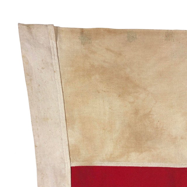 Vintage Sewn Cotton Flag of Washington DC For Sale - Image 4 of 6