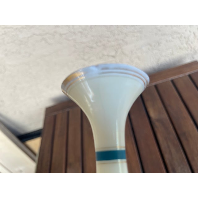 Antique French Opaline Napolean III Vase For Sale - Image 4 of 7