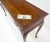 Wood Solid Cherry Queen An Style Two Drawers Low Profile Console Table MINT For Sale - Image 7 of 16