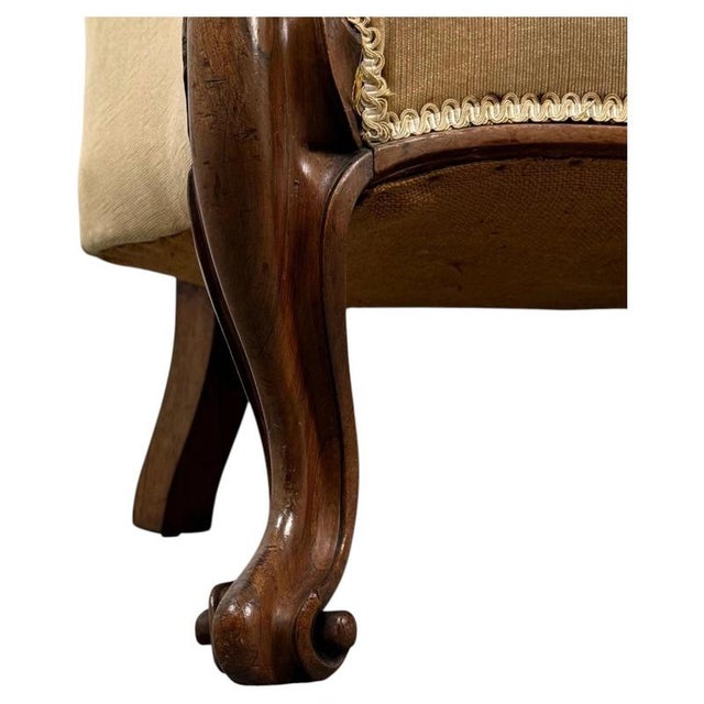 19th Century Victorian Mahogany Chaise Longue For Sale - Image 11 of 12