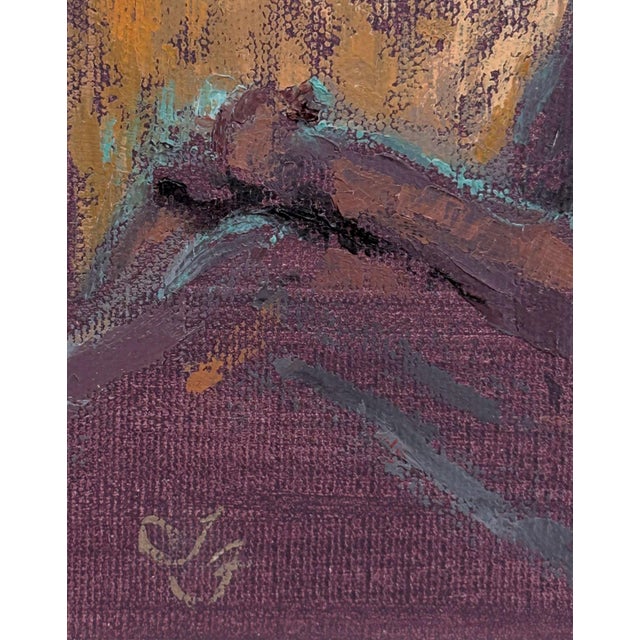 Early 21st Century Ivory's Second Life by Lisa Fricker | Oil On Canvas Panel Portrait of a seated figure. For Sale - Image 5 of 5