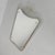 Mid-Century Modern Vintage Faceted Mirror in Aluminum Frame, 1950s For Sale - Image 3 of 12