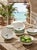 Green Vintage Anthropologie X Fern & Co. "The Palm Collection" Porcelain Small Bowls - Set of 6 For Sale - Image 8 of 10
