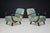 Gold Sculptural Bentwood Lounge Armchairs by Jindřich Halabala, Czechoslovakia, 1940s, Set of 2 For Sale - Image 8 of 17