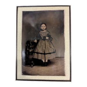 Vintage Tin Type, Framed