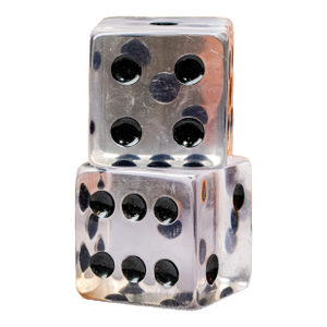 1970s Fantastic Large Jumbo Oversized Pair of Solid Lucite Painted Dice Vintage Mid Century Modern MCM Home Decor Bookends Paperweight