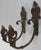 Metal French Bronze Curtain Tie Back Hooks With Faces For Sale - Image 7 of 11