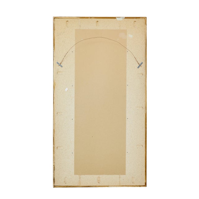 Mid-Century Modern Large Mid-Century Scandinavian Teak Framed Harlequin Wall Mirror, 1960 For Sale - Image 3 of 6