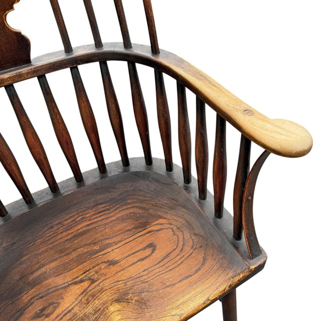 Late 19th/Early 20th Century English Thames Valley Windsor Chair For Sale - Image 12 of 14