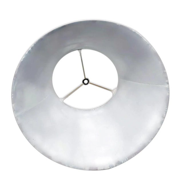 1970s Vintage Nautical Themed Bell Shaped Linen Fabric Lampshade For Sale - Image 4 of 5