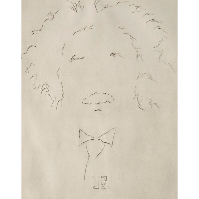 American "E" Albert Einstein Portrait #10 by Lilya Vorobey For Sale - Image 3 of 4