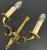 Gold Vintage French Style Wall Sconces, Set of 2 For Sale - Image 8 of 15