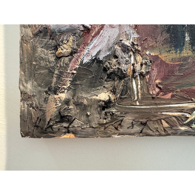 Abstract Hedi K. Ernst (b.1948, Swiss) Acrylic on Canvas Dated 1984 For Sale - Image 3 of 15