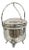 Vintage Victorian Style Reticulated Handle Silver Plated Ice Bucket by Bristol For Sale