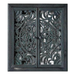 Handcarved Lombok Double Bath Cabinet Carving Furniture For Sale