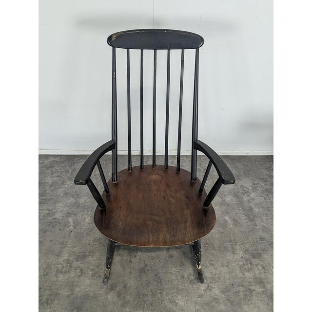 Rocking Chair in Teak by Ilmari Tapiovara for Asko For Sale - Image 3 of 6