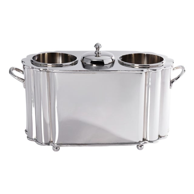 Alsace Brass 2-Bottle Wine Cooler For Sale