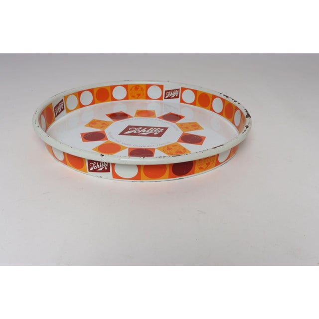 Mid-Century Modern Mid-Century American Modern Schlitz Enameled Metal Beer Tray For Sale - Image 3 of 18