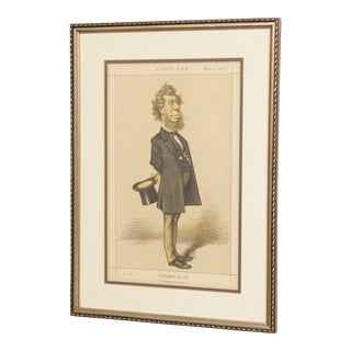 Vanity Fair 'Statemen, No. 112, Consequential Damages' Lithograph, Custom Framed For Sale