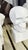 Hand-Carved Skull Sculpture on Square Plinth, White Marble For Sale - Image 6 of 7