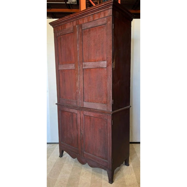 Traditional Late 18th/Early 19th Century Virginia Federal Period Linen Press For Sale - Image 3 of 11