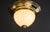 1920s Large Art Deco Ceiling Lamp with Opal Glass Shade, Vienna, 1920s For Sale - Image 5 of 18
